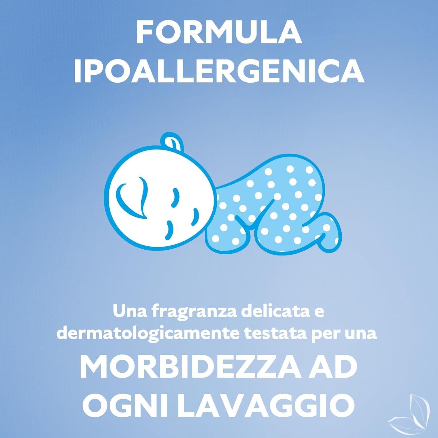 Coccolino Ammorbidente Concentrato Delicato e Soffice, Ipoallergenico e Dermatologicamente Testato, Formato Fino a 336 Lavaggi, 8 Pezzi da 980 ml