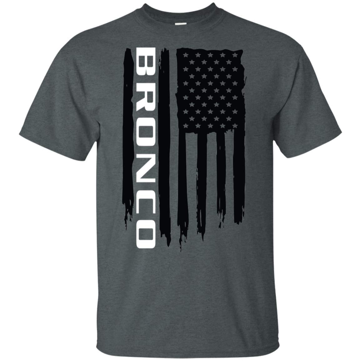 WheelSpinAddict Men's Bronco American Flag T-Shirt