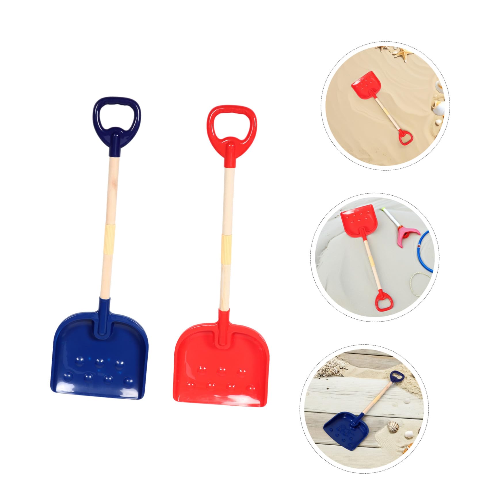 Set 2pezzi Pale da Spiaggia per Bambini in Plastica Resistente Pala da Neve Piccola per Scavo Sicura e Portatile per Spiagge e Aree Esterne