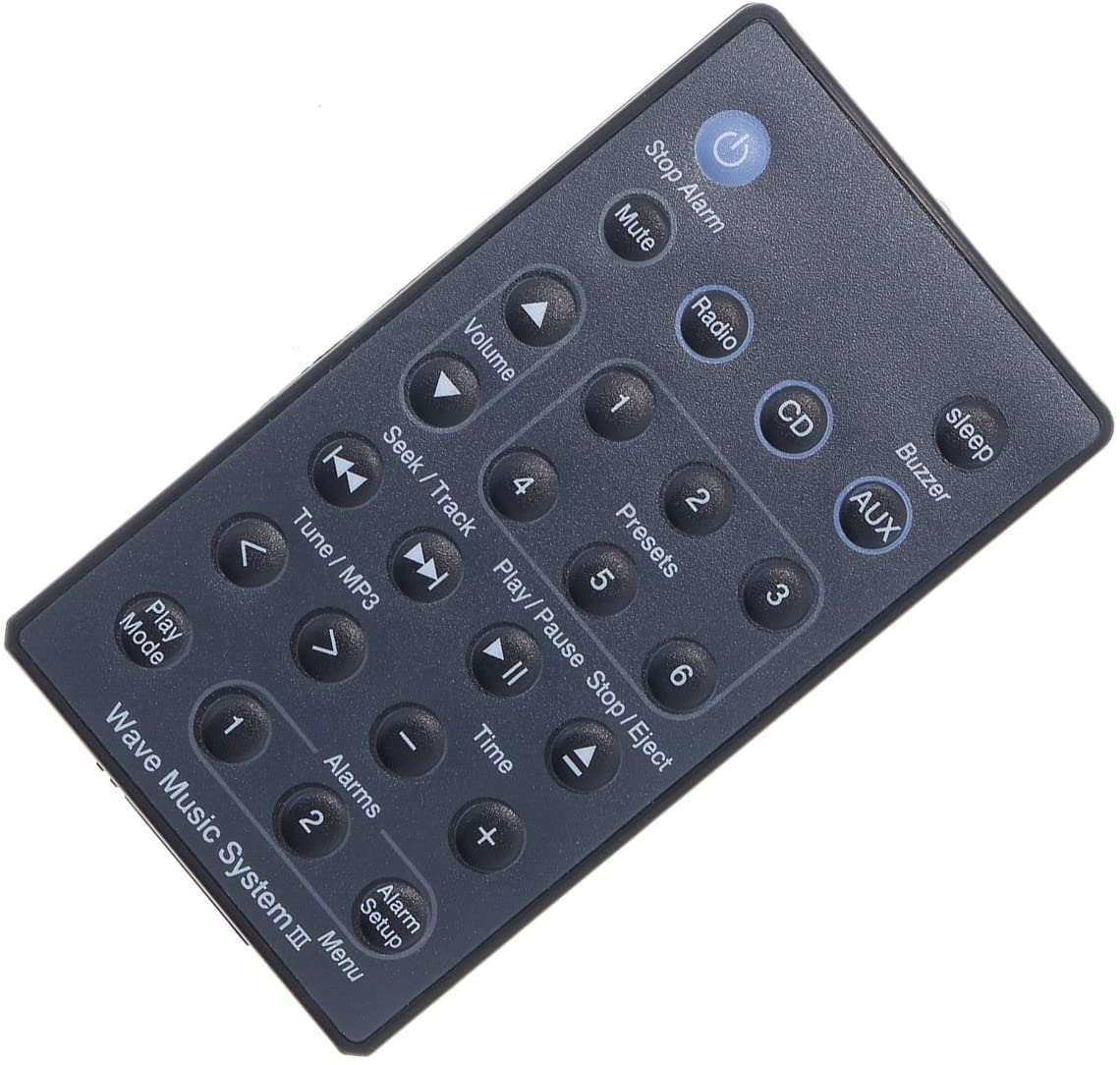 Bose Black Graphite Gray Grey Remote Control for Wave Music