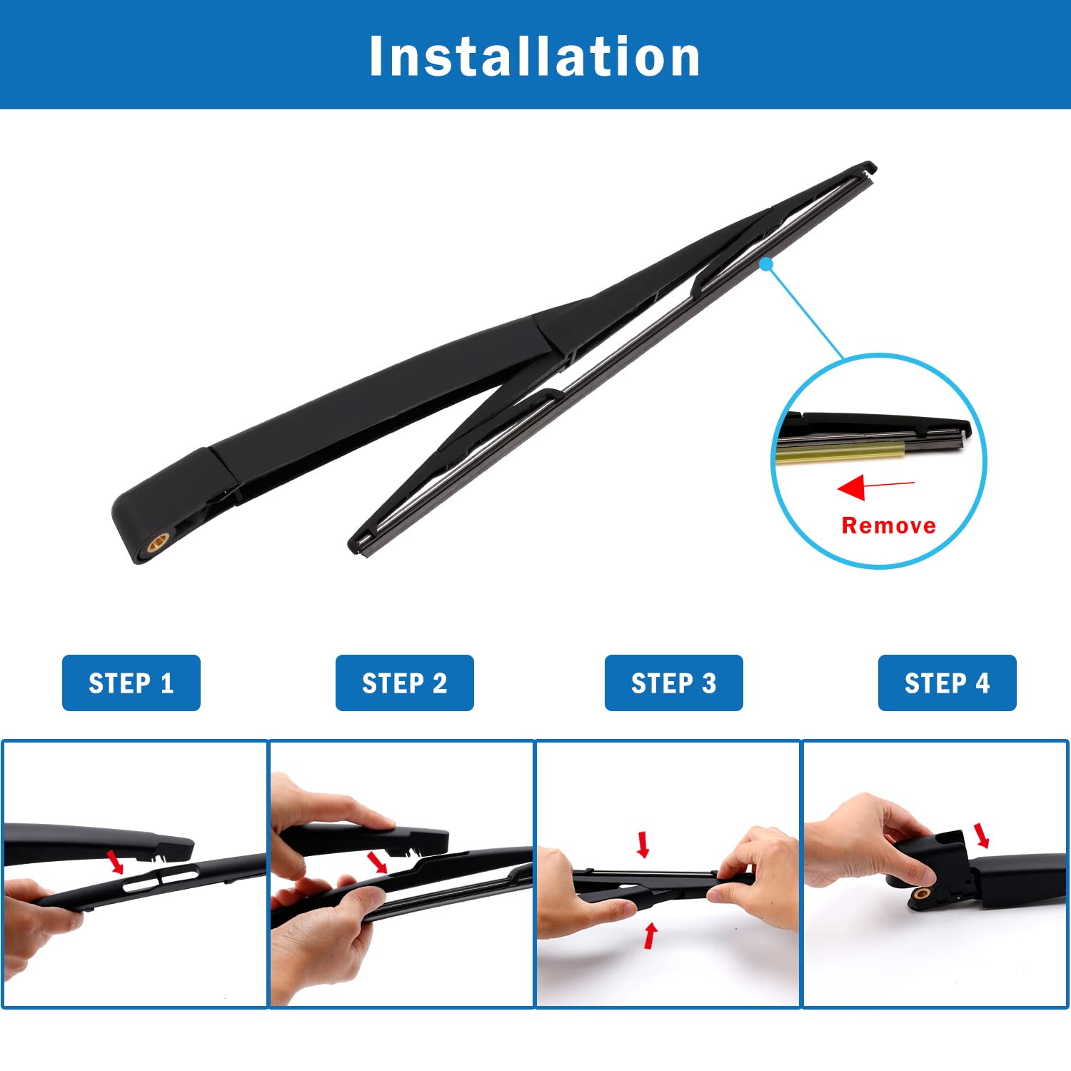 ORRIFY Rear Windshield Wiper Arm Blade 9L1Z17526A For Ford Expedition 2009-2017, For Lincoln Navigator 2009-2016 Back Windshield Wiper Assembly : Buy Online At Best Price In KSA - Souq Is Now - Foto 5