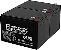 Mighty Max 12V 12AH SLA Battery for Pride Mobility Travel Pro 3-Wheel Scooter - 2 Pack, UL Certified, Spill-Proof AGM