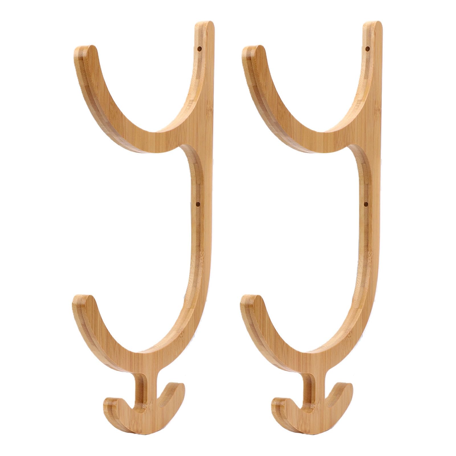 Porta Tappetino, 2 Set 4 Ganci Portaoggetti per Tappetino Montato a Parete Accessori per il Fitness Domestico