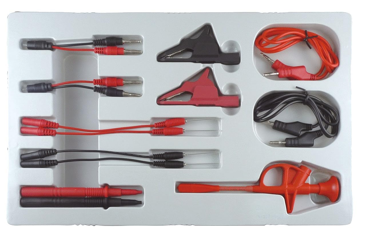 KS Tools 150.1675 12/24V Diagnose Prüf- und Mess-Kabel-Satz, 13-tlg.