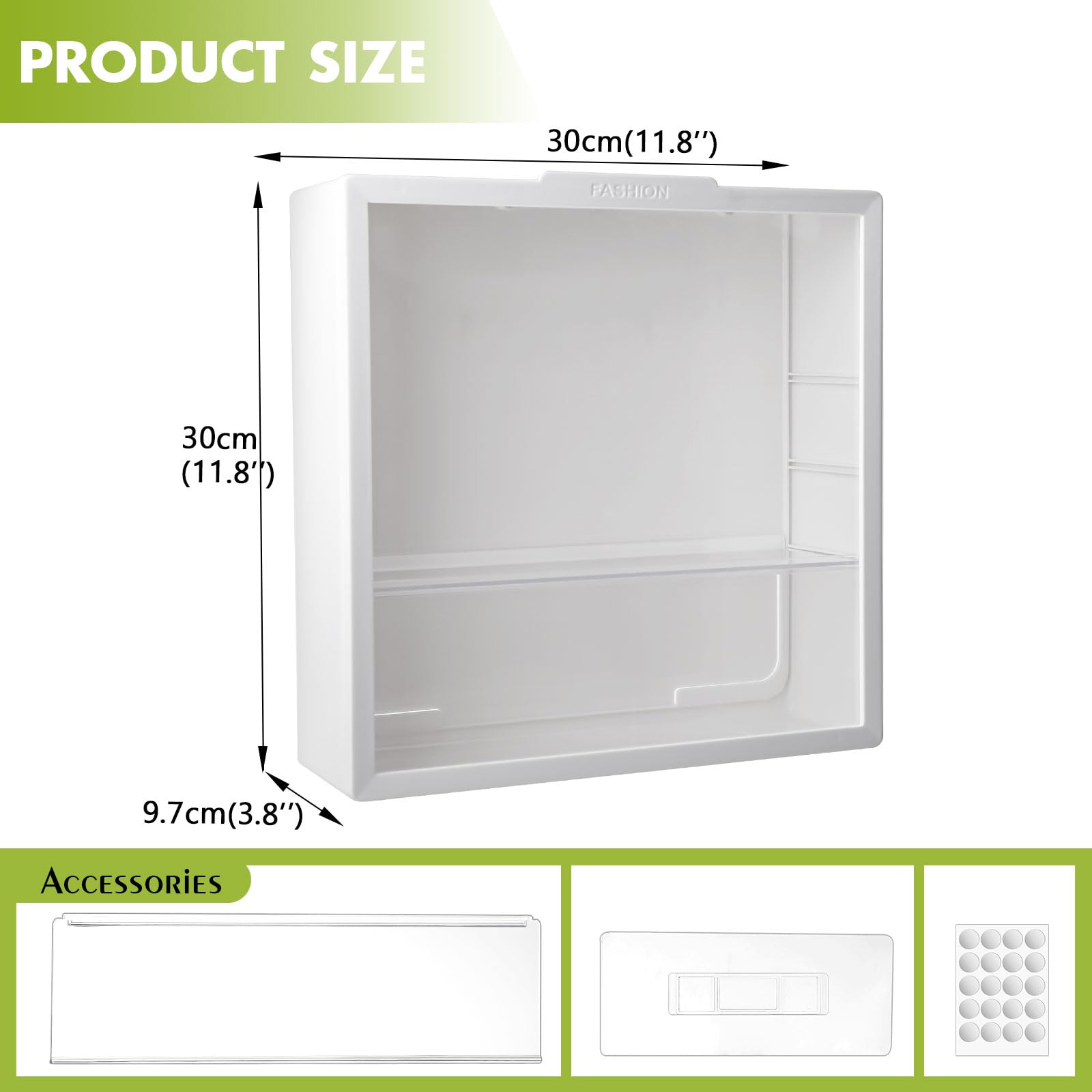 Vitrine transparente pour figurines, boîte de rangement murale pour poupée, présentoir réglable, boîte de présentation en acrylique avec porte, résistante à la poussière et à l'humidité, convient aux