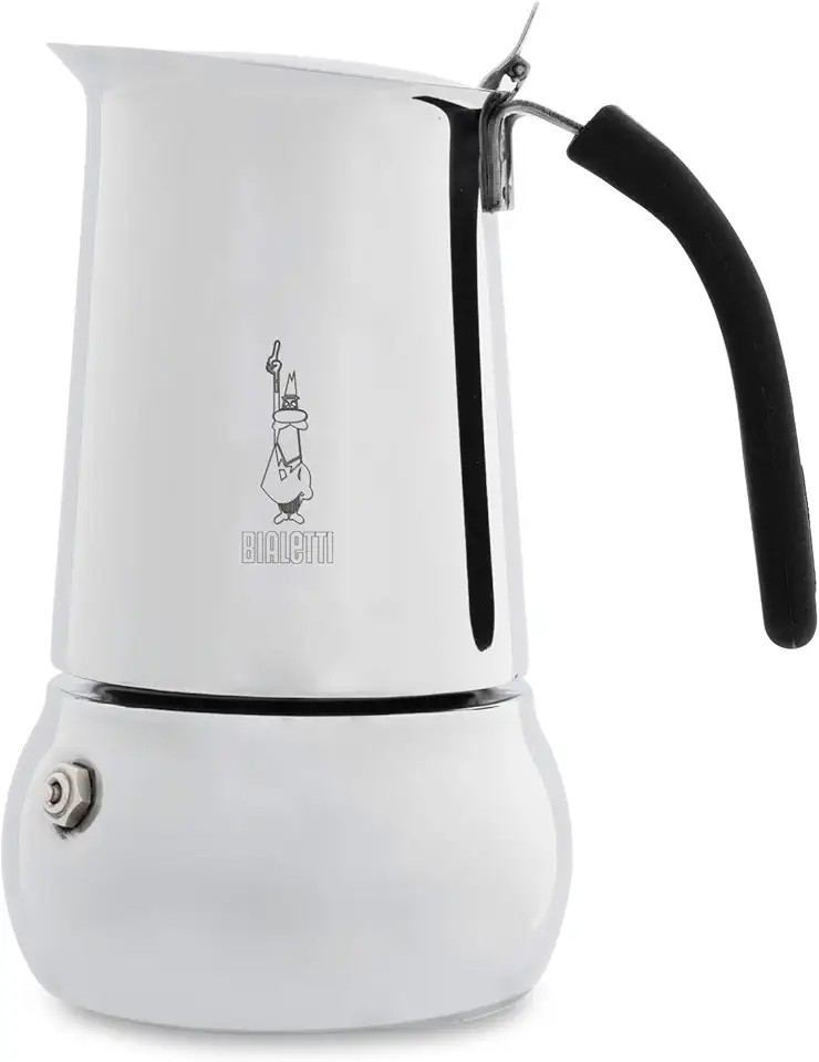 Kitty 4 Cup Stainless Steel Moka Espresso Maker