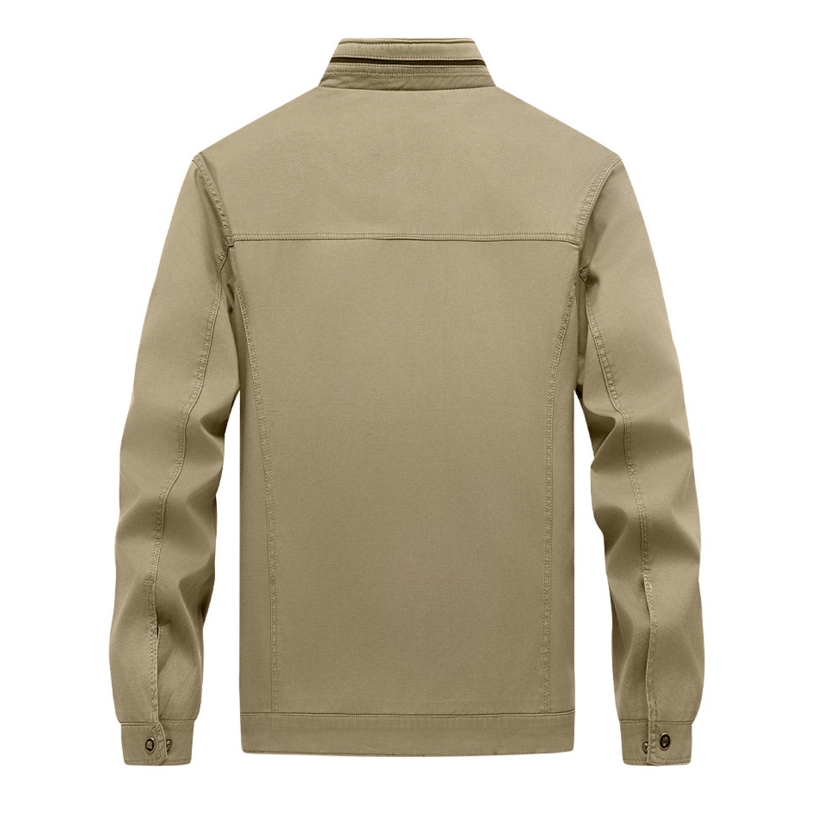 Generisch Reitjacke MäDchen Frühling und Herbst Herrenjacken Stehkragen Lässige Mode Herren Einfarbig Bluse Jacke Mantel
