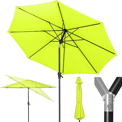 Miniatura 14 de Tempera Patio Market Outdoor Table Umbrella with Push Button Tilt and Crank, Large Sun Umbrella with Sturdy Pole & Fade Resistant Canopy, Easy to