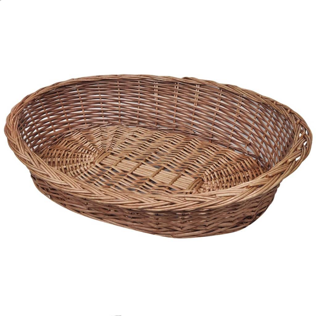 vidaXL Weiden-Hundekorb/Haustierbett, für drinnen und draußen, Kleintierbedarf, Kätzchen/Welpen, schlafende Weide, Hundebett, Korb, Haus, Katzenmöbel, Natur