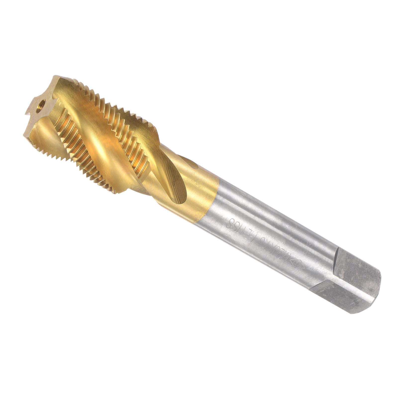 Taraud à Filetage en Spirale, Taille de Filetage M20 x 1.5, 4 Cannelures, Outil de Taraudage en Acier Rapide - (Pour traitements des Trous et Matériaux Collants)