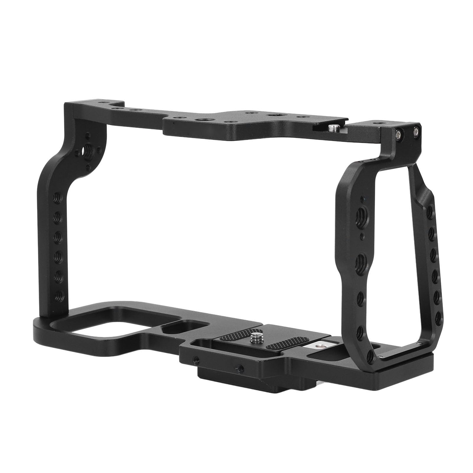 Dioche Jaula para Cámara de Cine, Jaula Completa para Cámara BMPCC 4K/6K - Plataforma de Aleación de Aluminio Duradera con Función de Liberación Rápida, Múltiples Orificios de Rosca de 1/4 y 3/8,