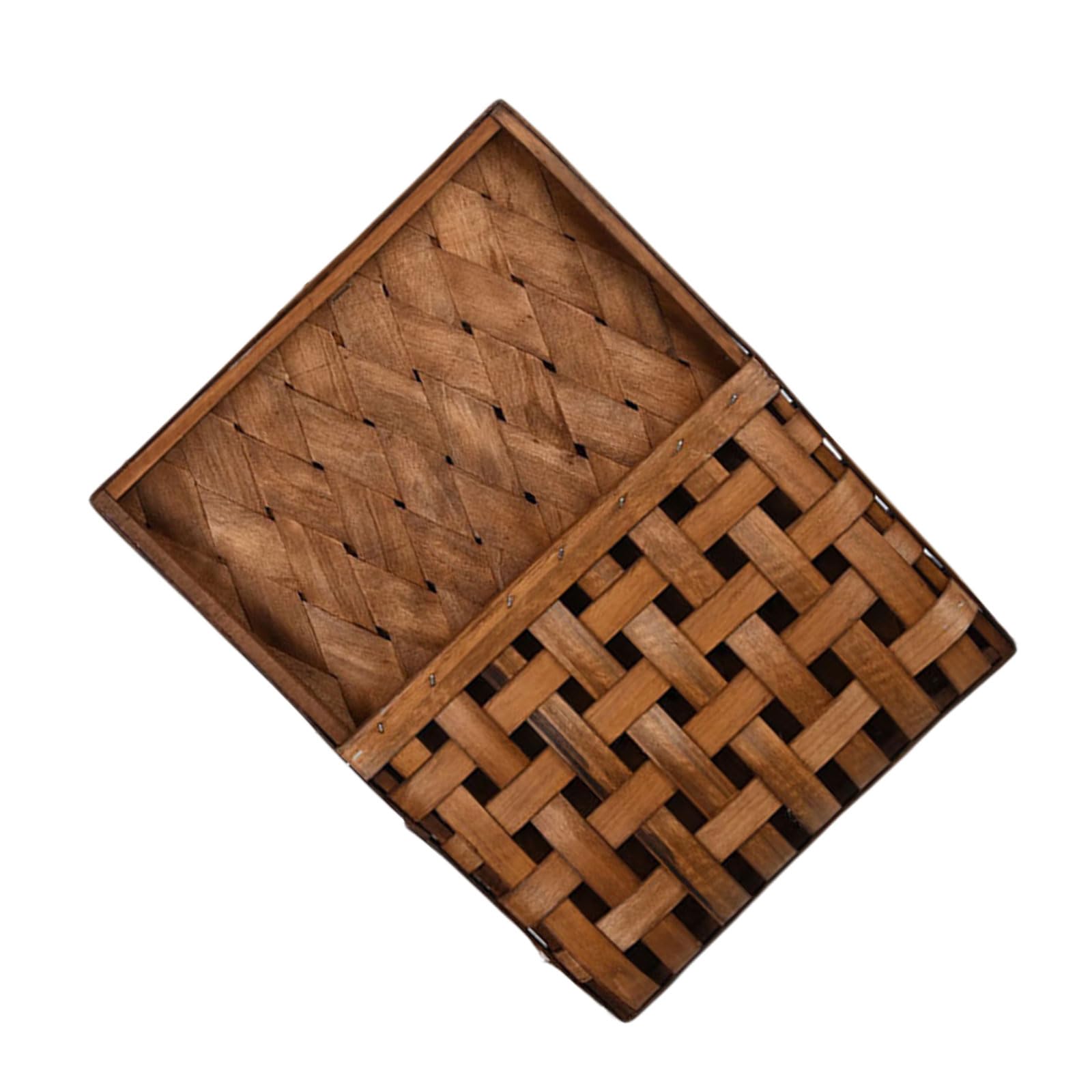 Tsophreniq Hanging Baskets for Organizing Front Door, Mail, Flowers Woven Storage Wall Baskets Decorative Basket Gifts Woven Hanging Storage Basket