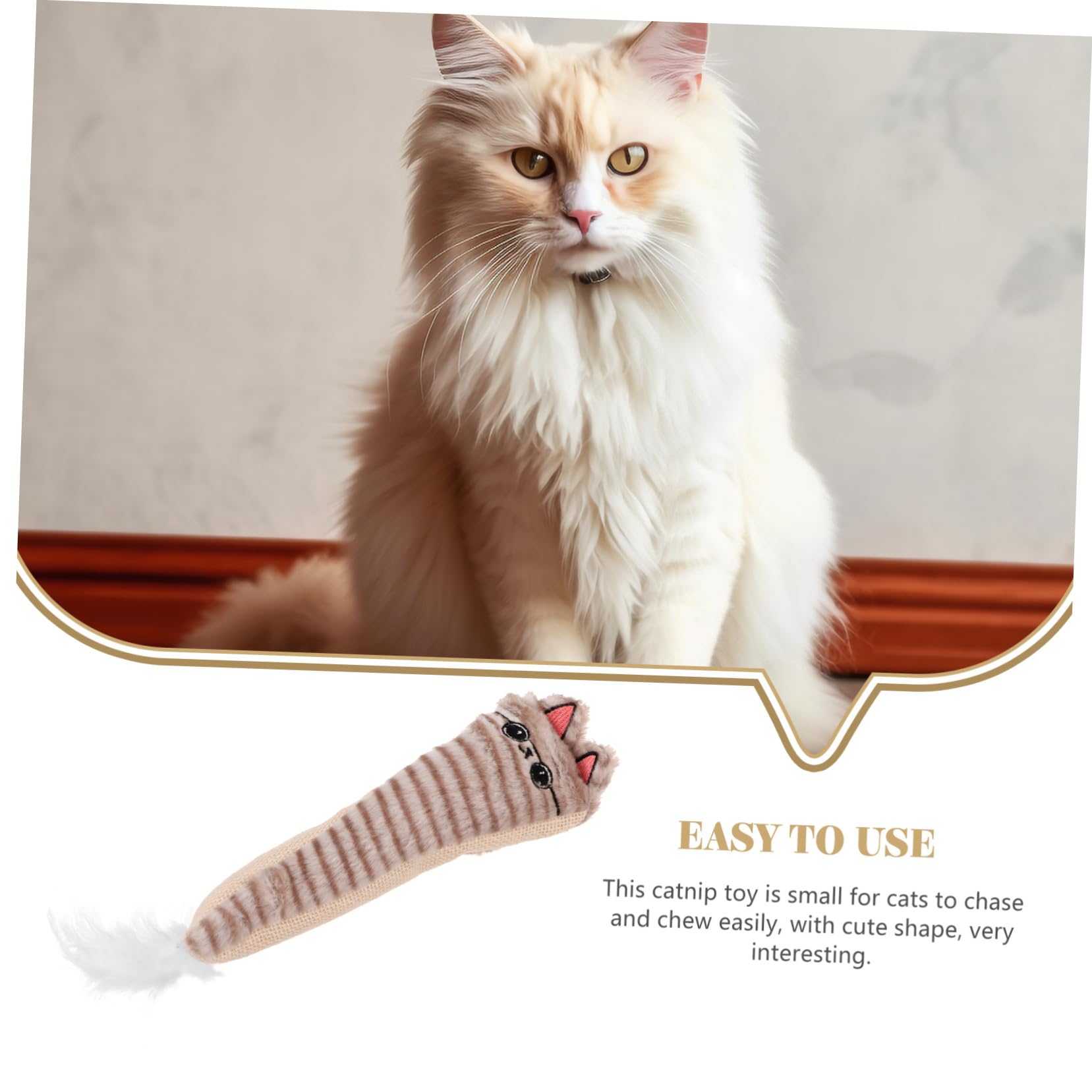 Didiseaon Jouet en Peluche en Papier Sisal pour Chat Jouet Interactif À Mâcher pour Chaton