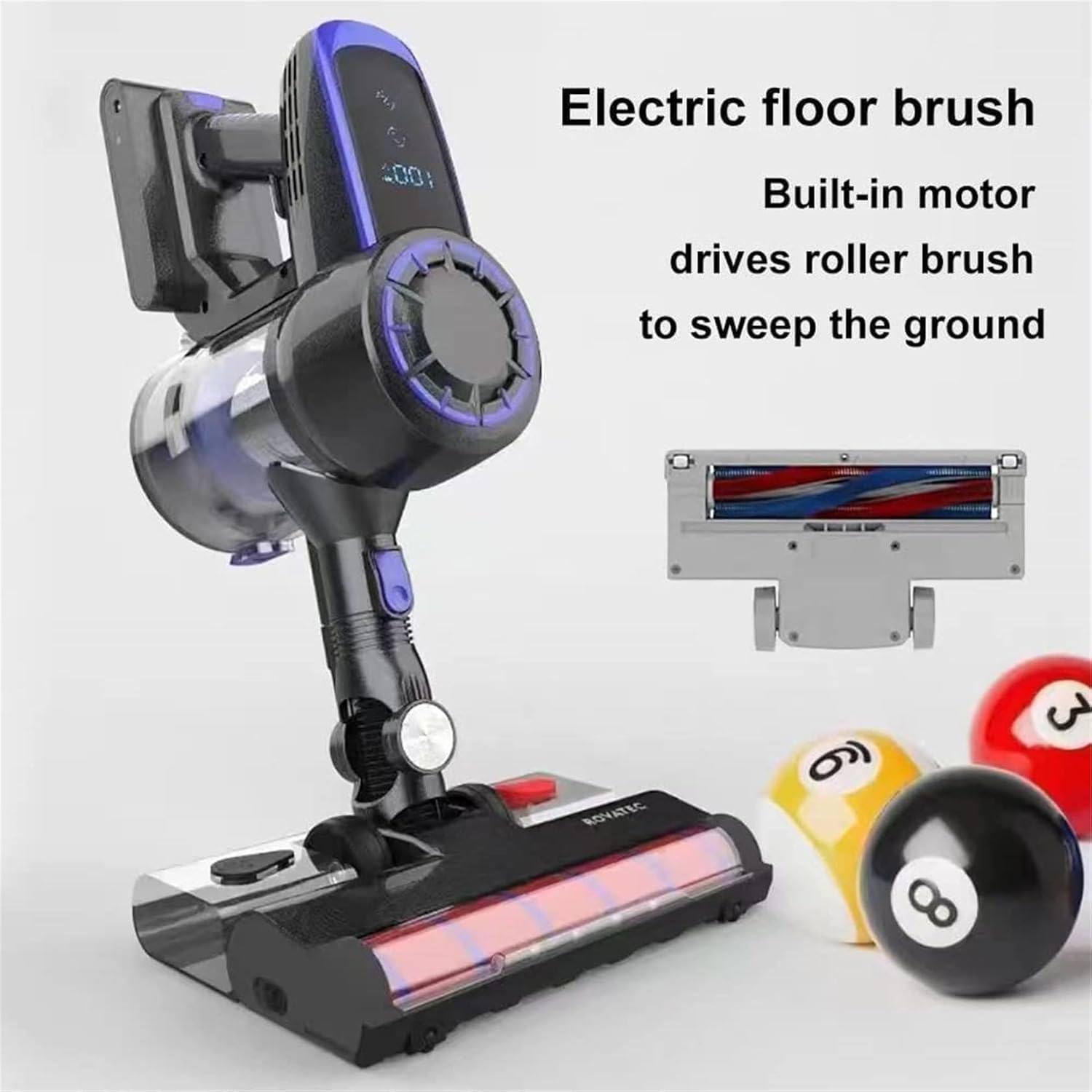 Limpiador eléctrico de mesas de billar, aspiradora inalámbrica de 22 kPa con batería de 2200 mAh, velocidad ajustable, ideal para mesas de billar y billar