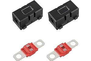 BOJACK 50 Amp AMI/Midi Fuse Holders and High Current Bolt-on Midi Fuses...