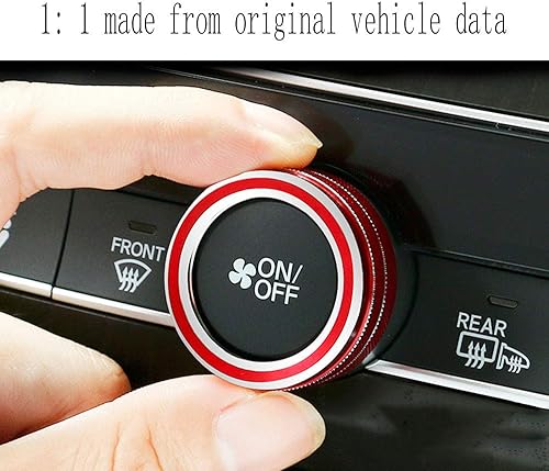 Miniatura 5 de Tapa de botón para reposabrazos de puerta de automóvil de aleación de aluminio para automóvil, panel electrónico de elevación de ventana, decoración