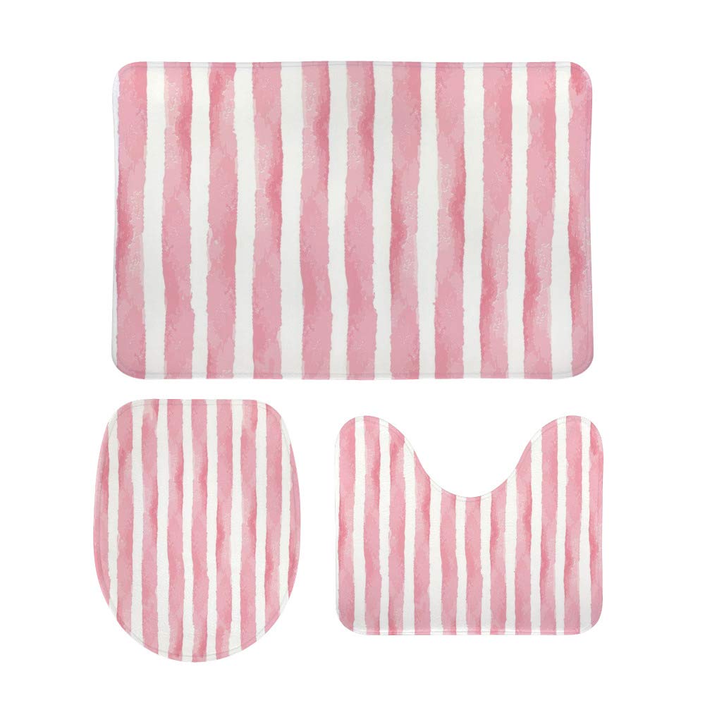 Tapis de bain antidérapants roses pour sécuriser la cuisine, le porche et la salle de bain