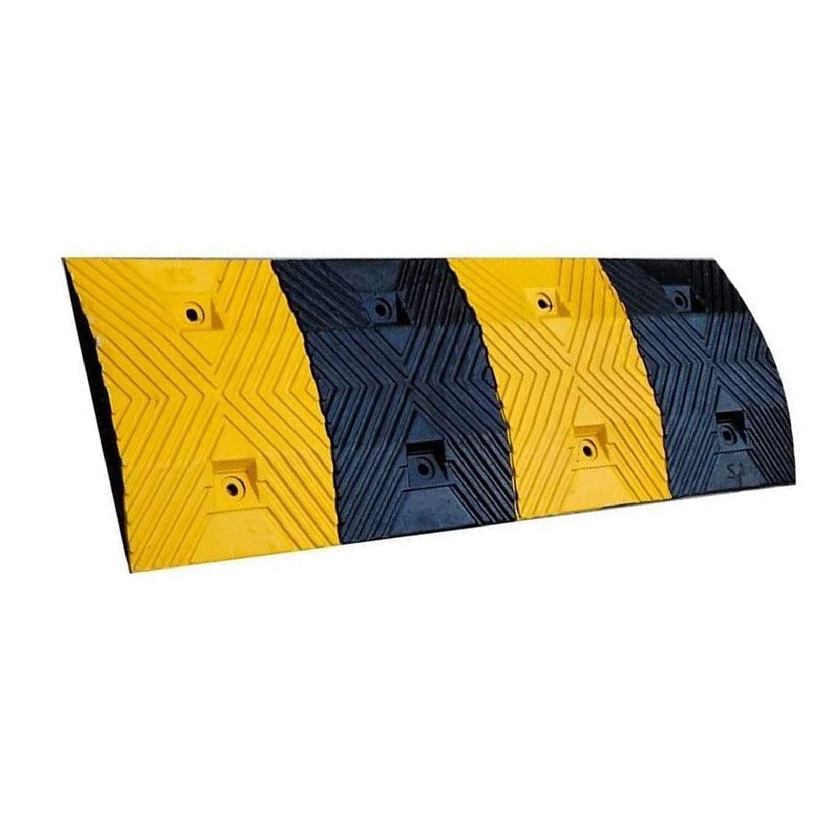 HTTGDGDH Speed Ramp, Rubber Speed Bump, Yellow And Black Rubber, For Asphalt Concrete Gravel Driveway Indoor And Outdoor,