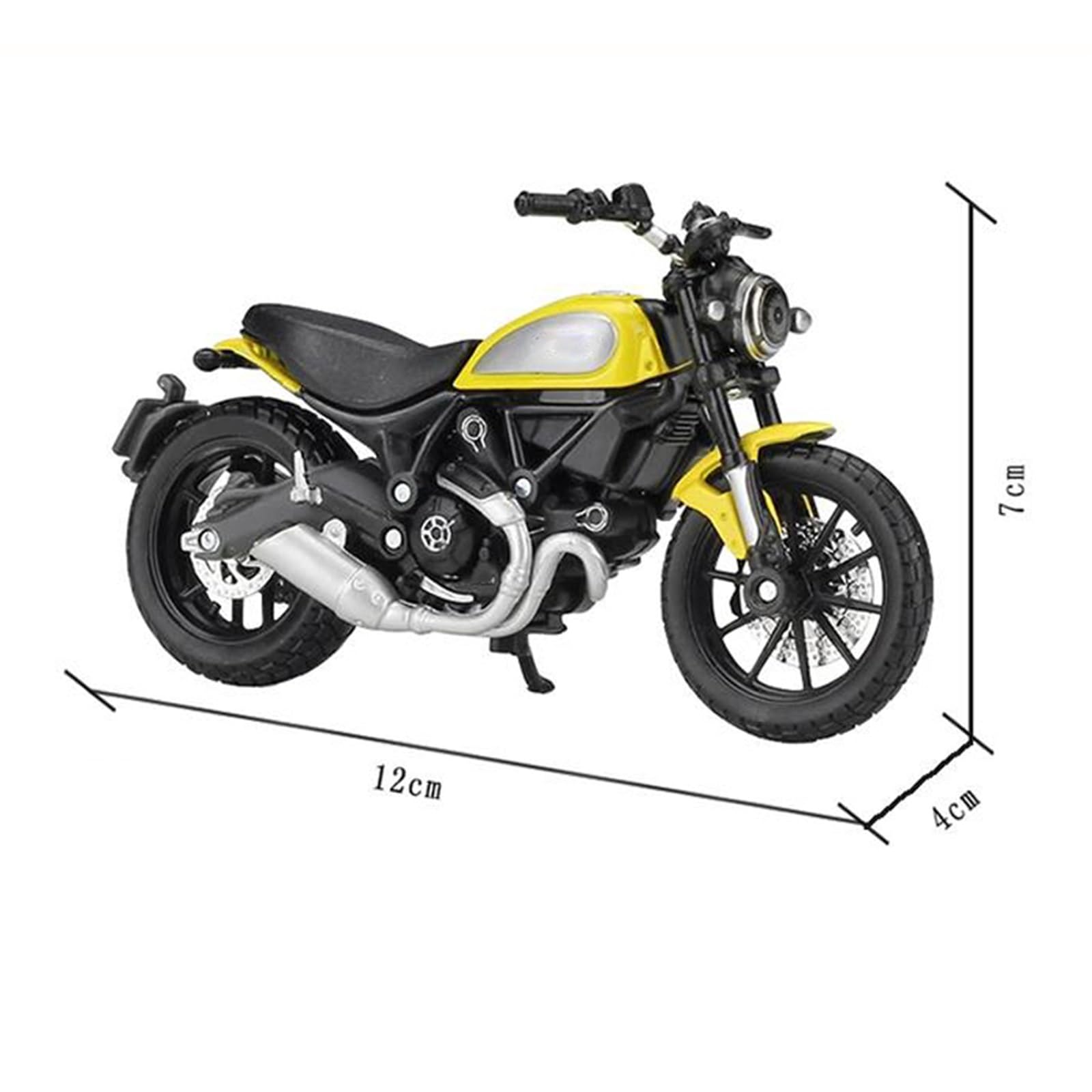 Modello in scala di moto Moto Giocattolo Oggetti Regalo 1:18 Per Ducati Scrambler Modellino Di Pressofuso In Lega