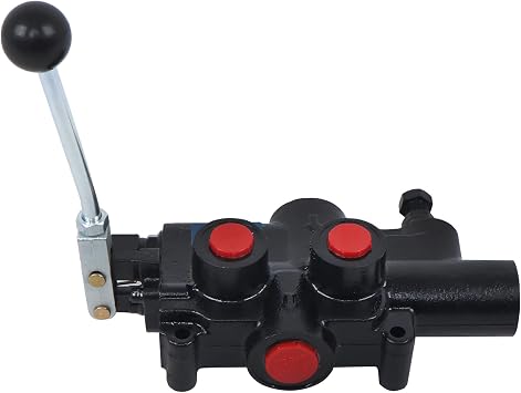 kimllier Hydraulic Log Splitter Control Valve, 1 Spool, 21 GPM Flow Rate, 4300 PSI Max Pressure, High-Speed Operation, SAE 12 Ports, Spring-Centered Spool - Compatible with Tractors, and Log Splitters