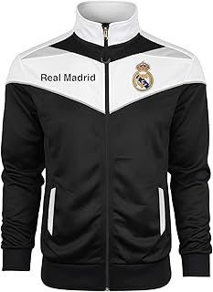 Real Madrid Legacy Track Jacket – Adult Sizes, Official R. Madrid Zip-Up Training Jac