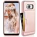 ZVE Wallet Case for Samsung Galaxy S8, Slim Leather Wallet Case with Credit Card Holder Slot Pocket Protective Case Cover for Samsung Galaxy S8,5.8 inch 2017 - Rose Gold