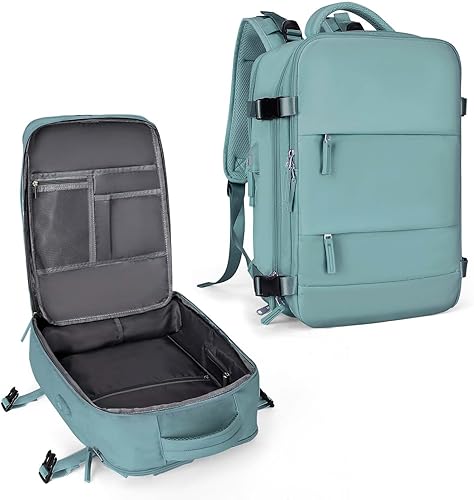 coowoz Mochila de viaje grande para mujeres y hombres, mochila de mano aprobada por vuelo, mochila de senderismo impermeable para deportes al aire