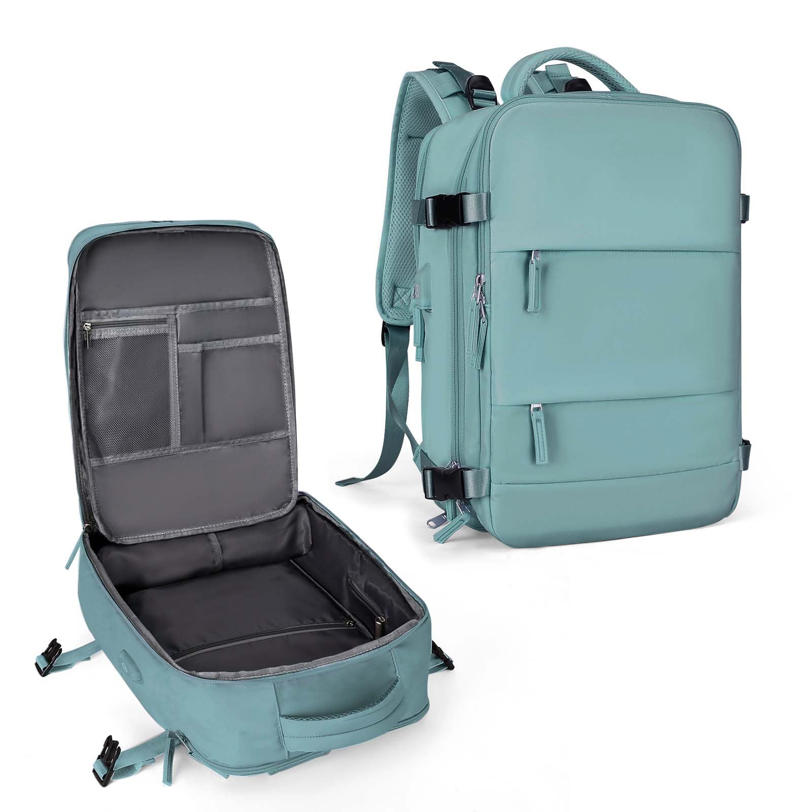 Sponsored Ad - coowoz Travel Backpack For Women Men,Carry On Backpack,Hiking Backpack Waterproof Outdoor Sports Rucksack Casual Daypack Travel Essentials（Blue）