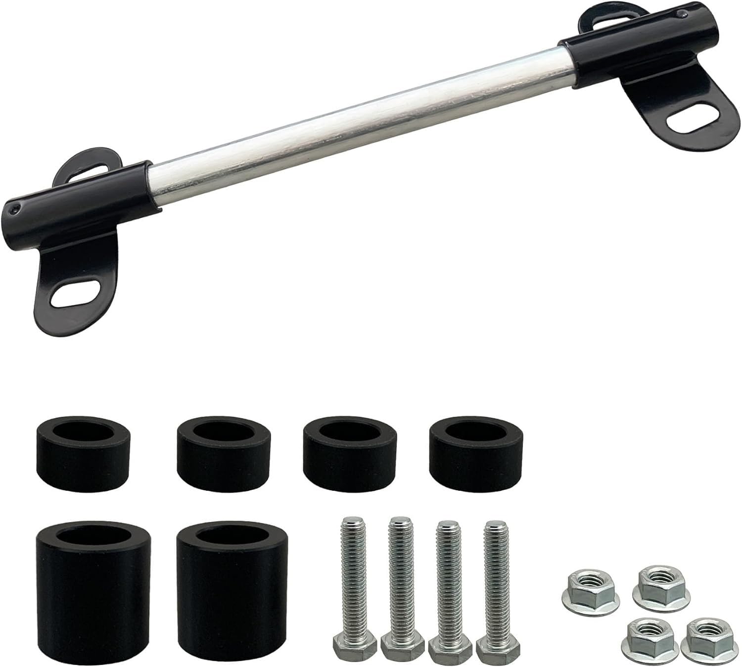 Wheelbarrow Axle Bracket Set, Compatible with 5/8" Hole Wheelbarrow Axles Heavy-Duty Wheelbarrows Spare Parts 10 inch Wheelbarrows axles and 3.3 x 2.1