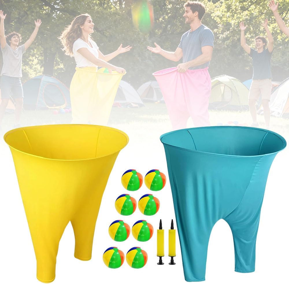 Granny Pants Ball Game, 2026 New Granny Pants Yard Game with Bouncy Balls Air Pumps, The Ultimate Family Game for Holiday Gatherings
