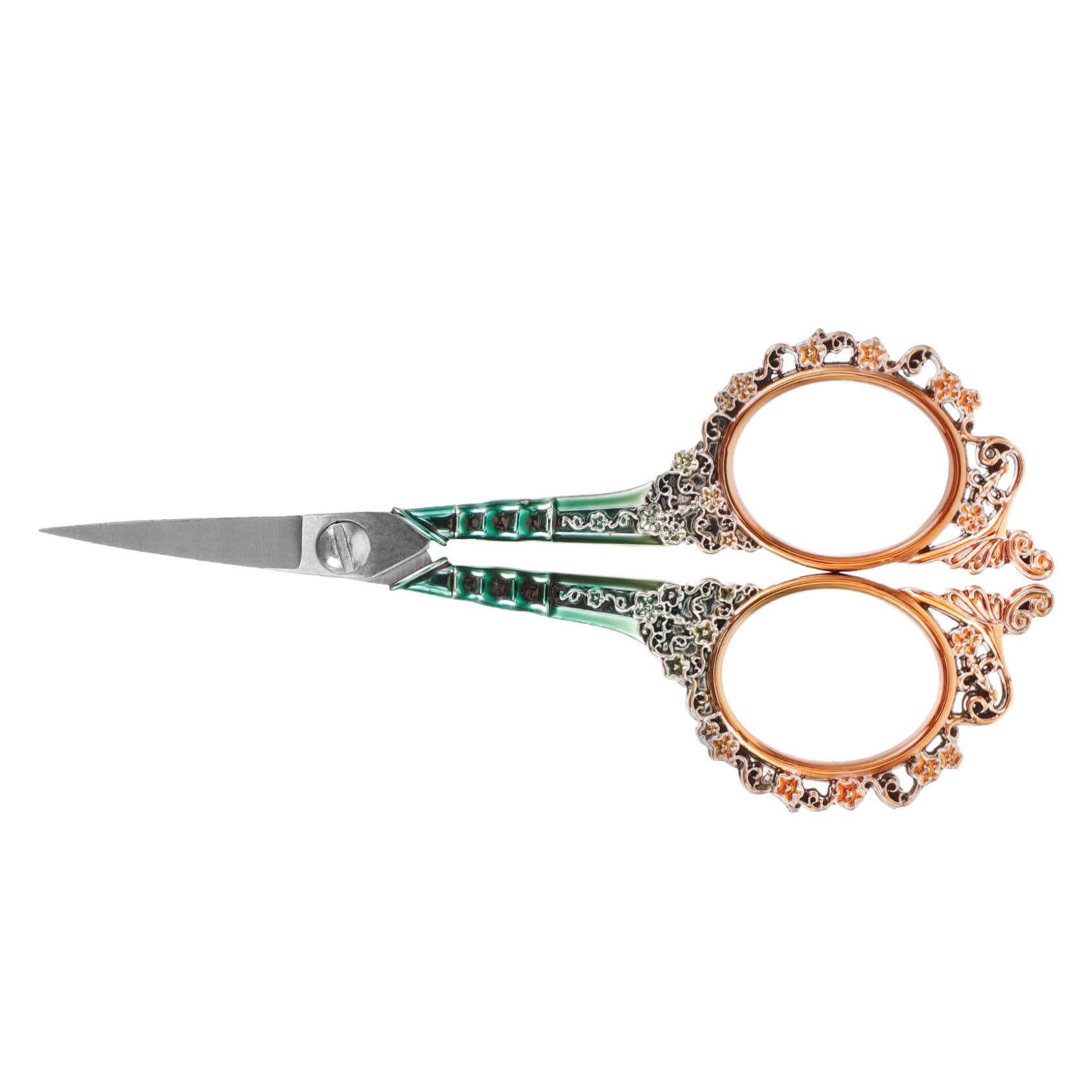 Angoily 4 Pezzi Forbice da Ricamo Vintage in Acciaio Inossidabile per Cucito Fai da Te Piccola Forbice per Tessuti con Ergonomico Design per Ufficio Casa