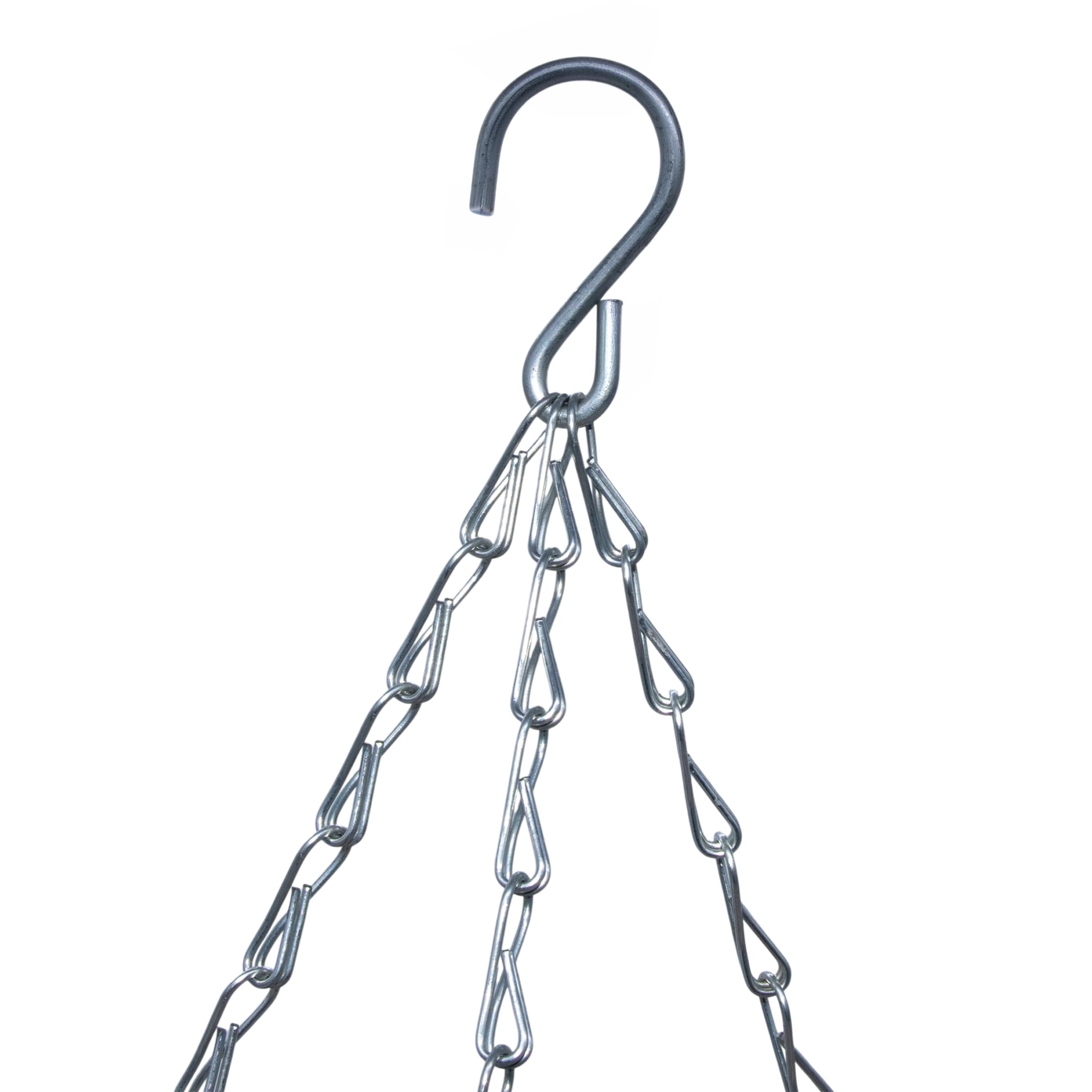 Spetebo Maceta colgante de mimbre, diámetro de 35 cm, con cadena, colgante con lámina