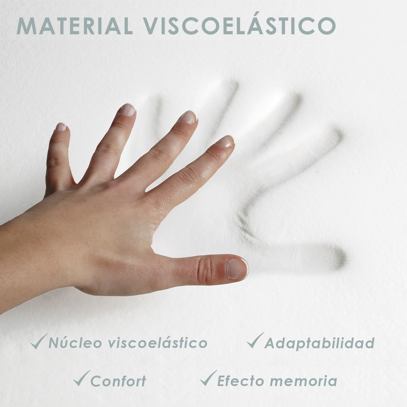 MERCURY TEXTIL - Almohada viscoelástica con Tejido de Aloe Vera, termoregulable adaptabilidad al Cuello de Alta recuperación. (Pack de 2-70CM)