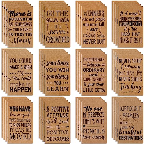 Chrisfall 48-Pack Inspirational Pocket Notepads