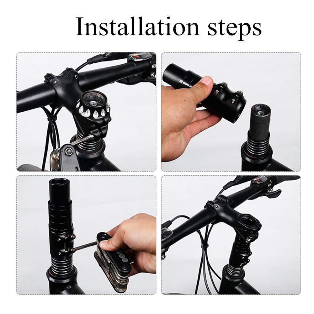fahrradlenker vorbau Fahrrad Lenker erhöhung Carbon Lenker rennrad Lenker verlängerung Wake Bars Rennrad Lenker Wake Lenker Bike stem Silver,12.1cm Sport & Freizeit