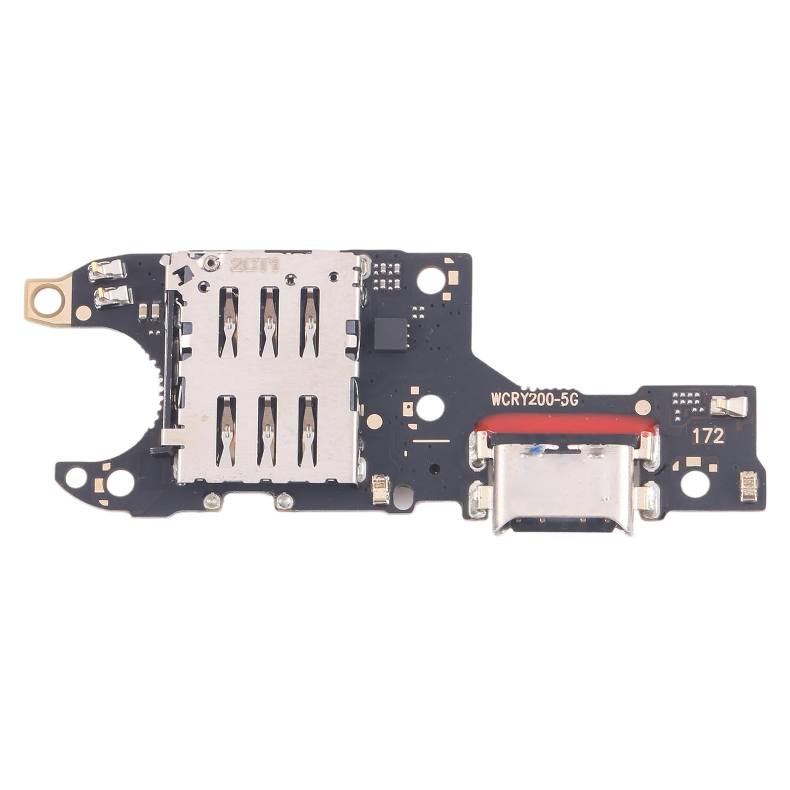 Ricambio Compatibile con HONOR 200 5G ELI-NX9 ELI-AN00 FLAT FLEX sub Board DOCK PORTA INGRESSO CARICA Usb CONNETTORE CAVO RICARICA + MICROFONO SYNC DATI SIM READER