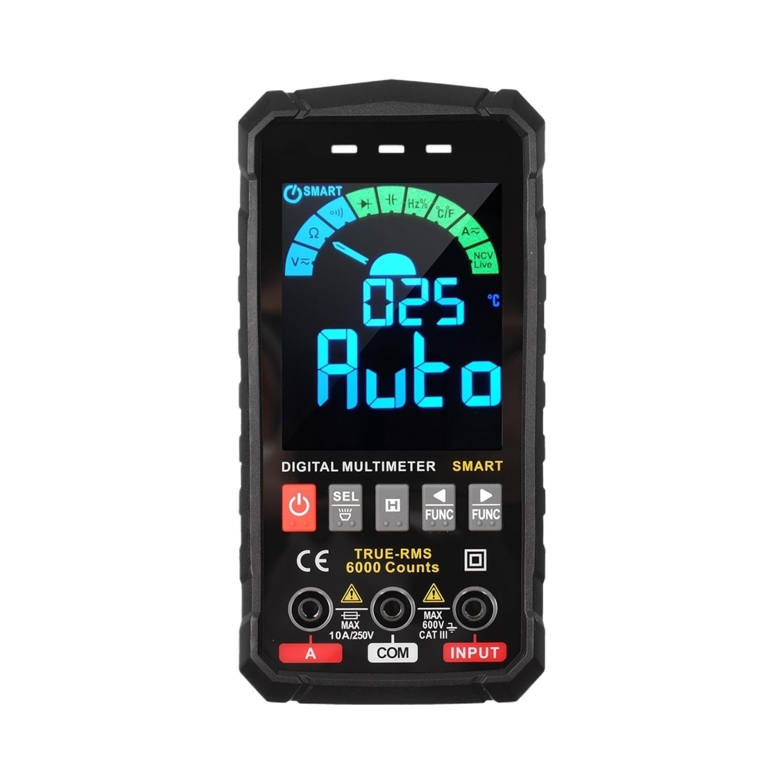 Multimetr Cyfrowy Profesjonalny AC DC TRMS Napięcie Prądu Ohm 60mF Miernik Elektryka Tester Szybko Dokładnie Łatwy Odczyt(126B)