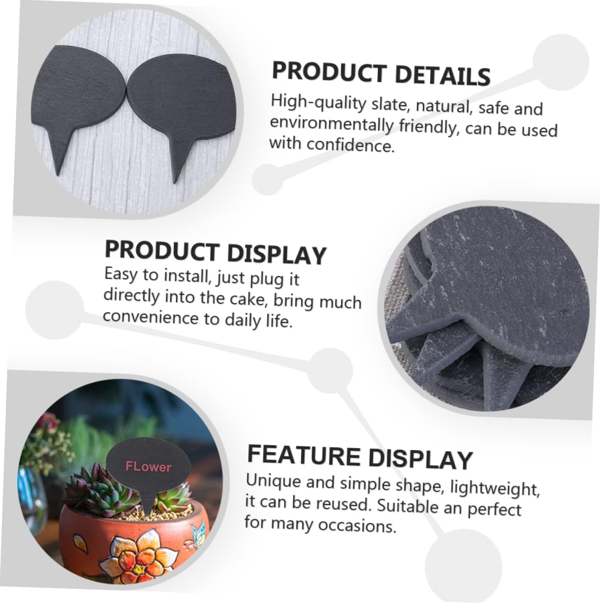 1set Multipurpose Cheese Labels Toppers Easy to Carry Cheese Sign Decor for Home Bakery Cake Shop