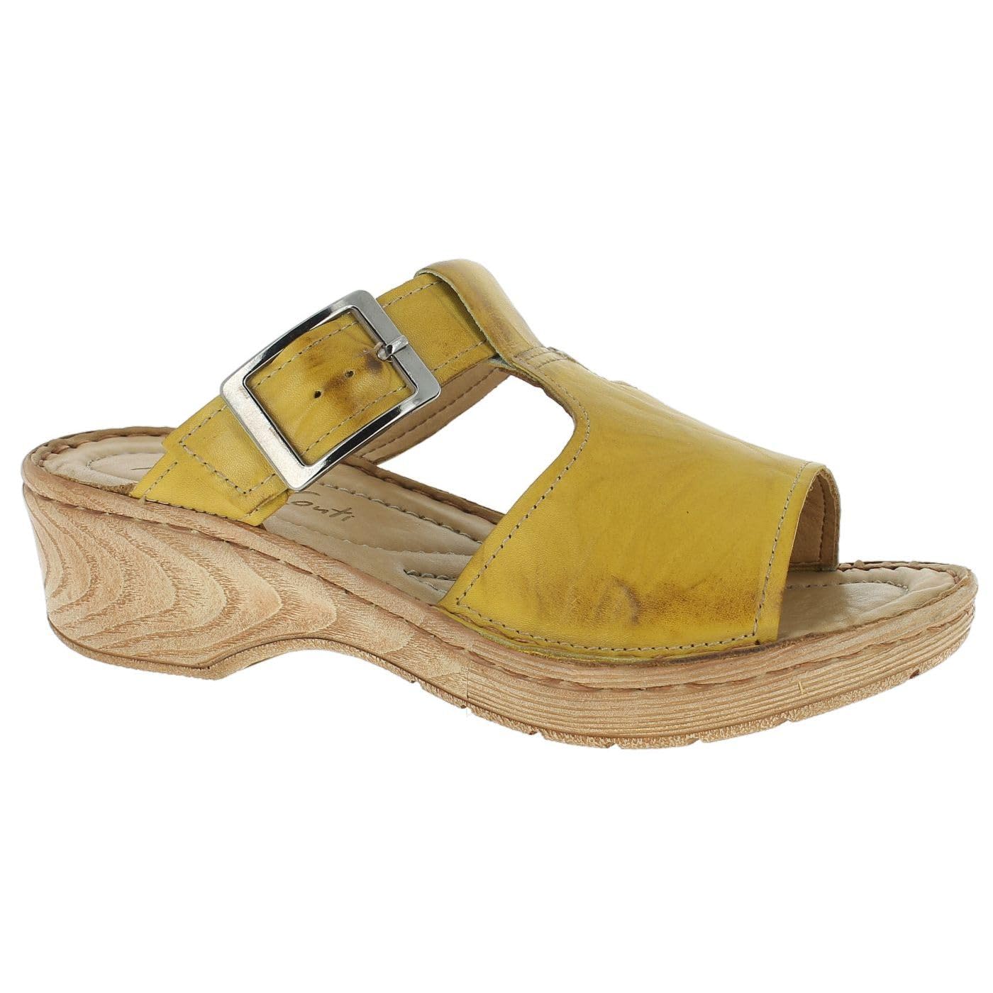 Andrea Conti Women's Lemon Heel Sandals - 40 EU, Zitrone, 8 UK