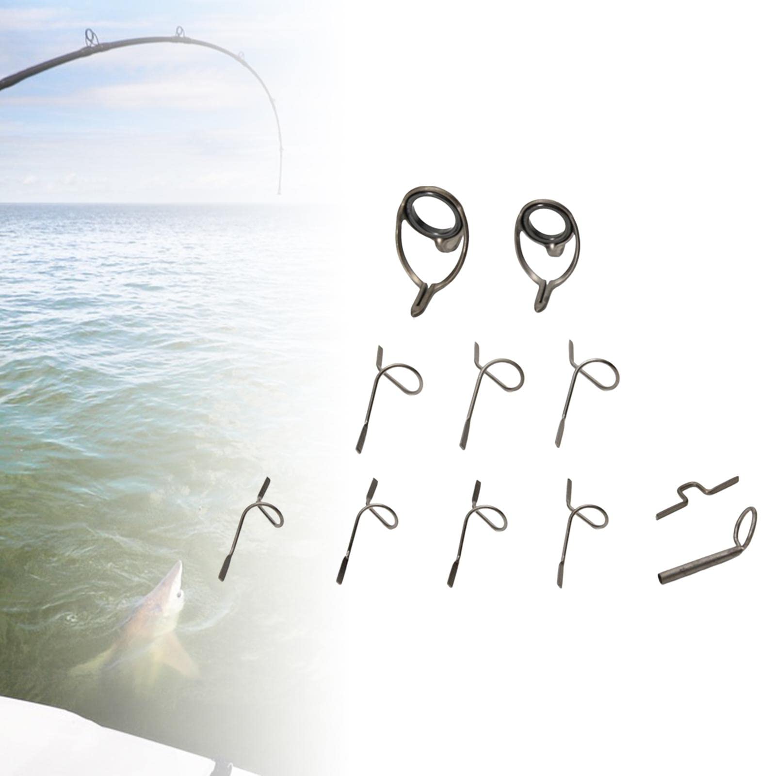 CALANDIS™ 11x Stripper Guides Tip-Top Kit 9ft 4WT to 11WT for Rod Building A | Other Fishing Equipment | Fishing Equipment | Fishing-image-28