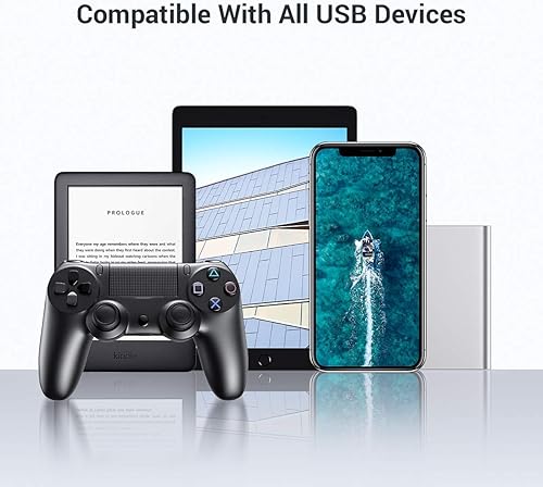 Miniatura 6 de AINOPE Cable de extensión USB de 15 pies tipo A macho a hembra cable extensor USB 30 de alta transferencia de datos compatible con cámara web