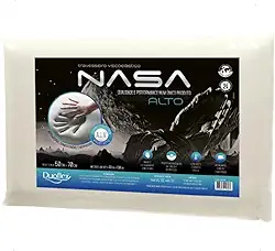 Travesseiro Nasa-X Alto Duoflex Bege Para fronha 50cmx70cm Espuma 100% poliuretano