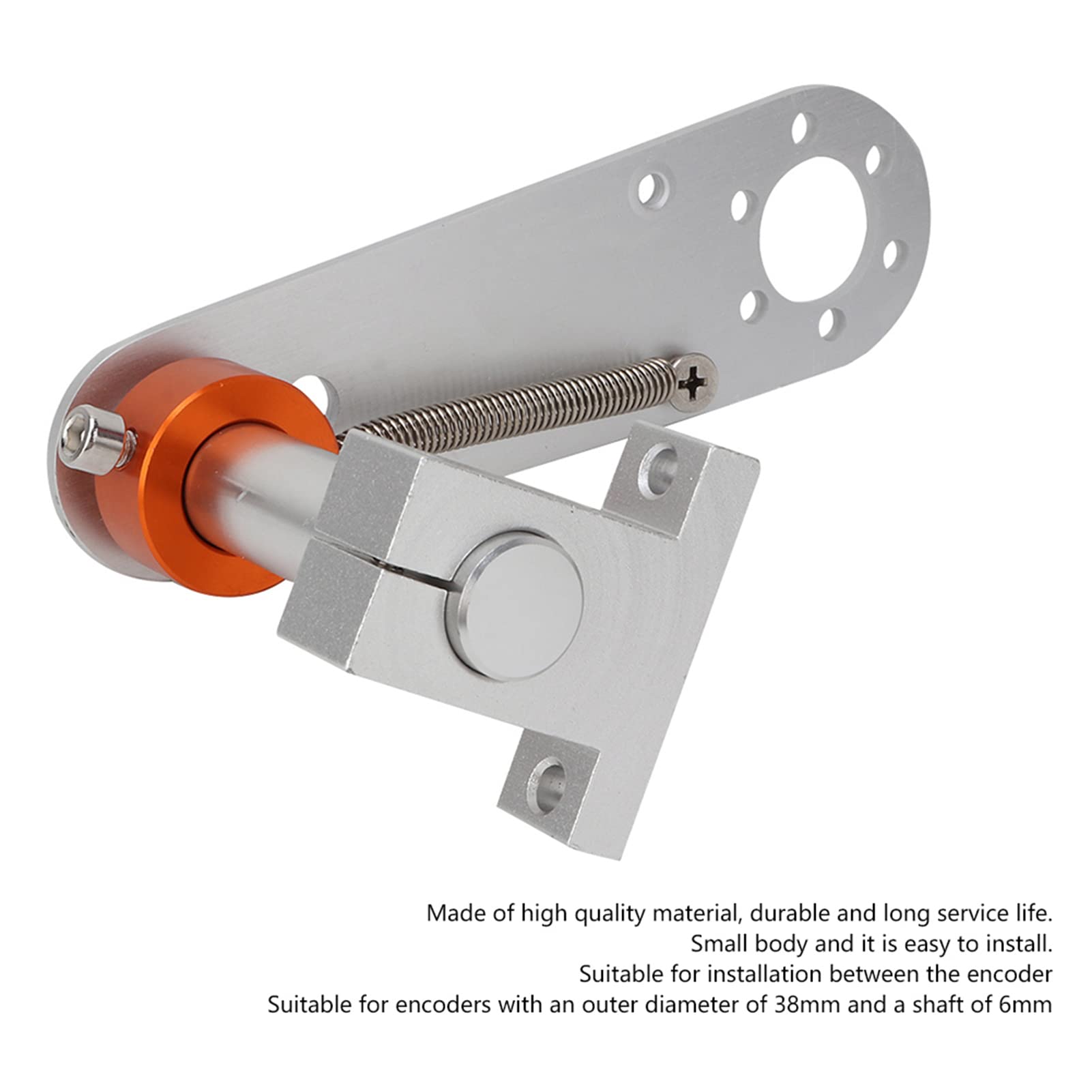 Staffa per Encoder in Lega di Alluminio, Supporto Antiscivolo Regolabile Staffa di Montaggio per Encoder a Molla, Angolo in Alluminio per Encoder Albero con Diametro