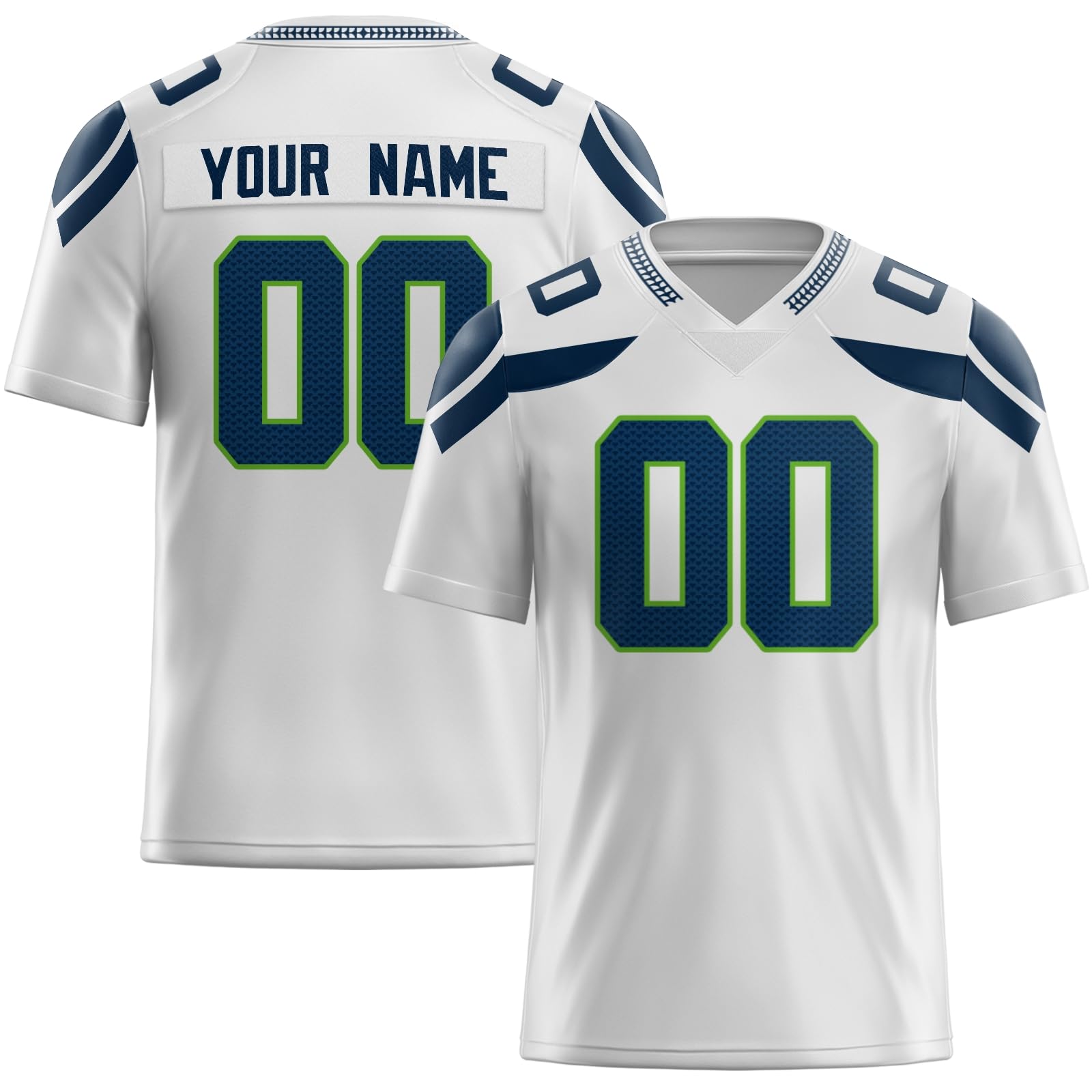 VIEA Personalized Football Jersey Custom Rugby Uniforms Stitched Printed Team Name Number Logo for Men Women Kids