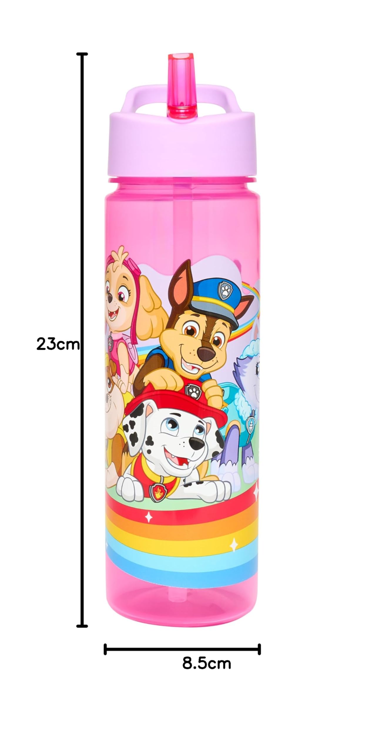 Barbie Paille à rabat Dream 600 ml – Produit officiel par Polar Gear – Réutilisable – Sans BPA – Plastique