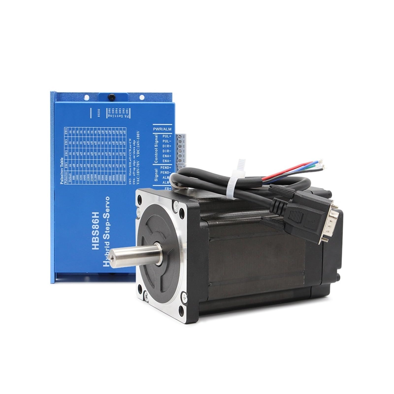 Nema 34 8,5 Nm Zestaw Silnika Krokowego Z Zamkniętą Pętlą HBS86H + 86HS85N 1200 Uncji Hybrydowy Serwosilnik Krokowy DC (30-110 V) AC (18-80 Stabilna Konstrukcja Skuteczna