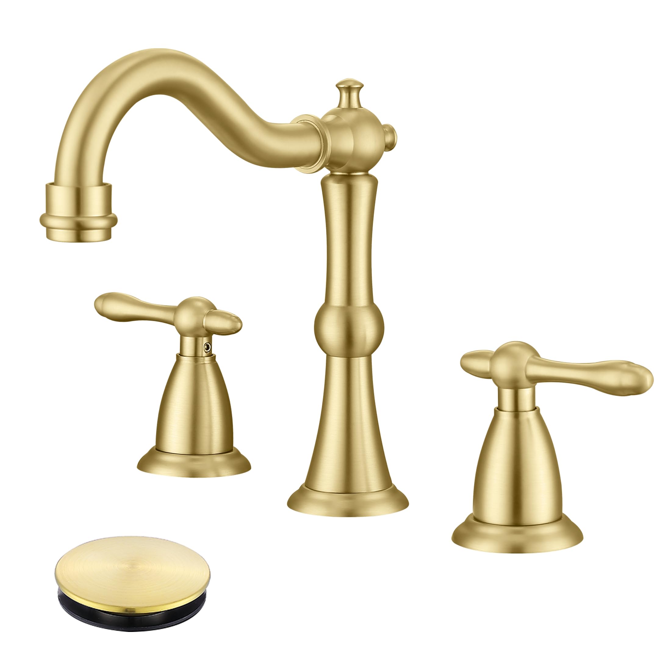 eskuche33 ゴールド JXMMP Antique Brushed Gold Bathroom Faucet 3 Hole
