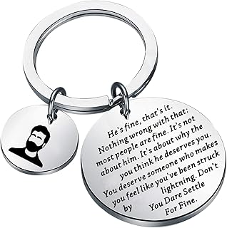 Ted Gift Roy Kent Gift Ted Keychain TV Show Gift Ted Quote (He's fine CA)