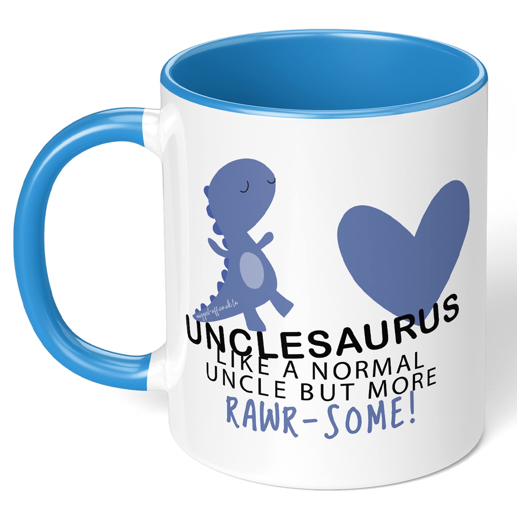 Tazza Divertente Con Dinosauro E Scritta 'Zio' – Colore Viola, Lavastoviglie E Microonde