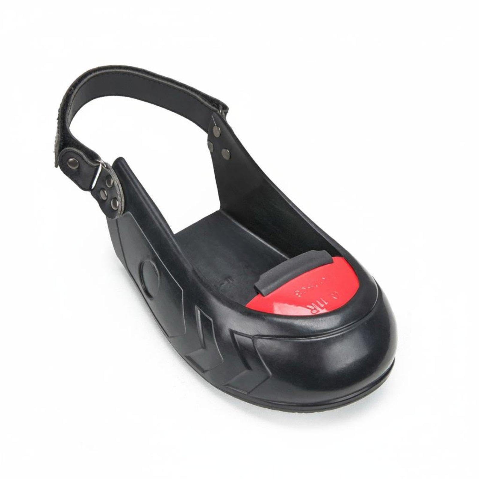 SECRET DESIRE Aluminum Toe Overshoe Rubber Sole Foot Guard Overshoe Slip Resistant Foot Protection for Visitors, Construction Site, Factory, Workplace Red M-image-6